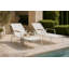 Dean Outdoor Teak Chaise Lounge