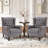 Angiolino Upholstered Button Tufted Small Accent Chair Armchair-1407721416