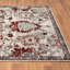 Tapis oriental à motif floral sans perte de poils-1384474600
