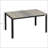 Outsunny Outdoor Dining Table For 6, Aluminum Frame With Faux Wood Top, Perfect For Backyard And Balcony Gatherings-169642165