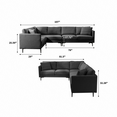 Canapé modulaire Ivy Bronx