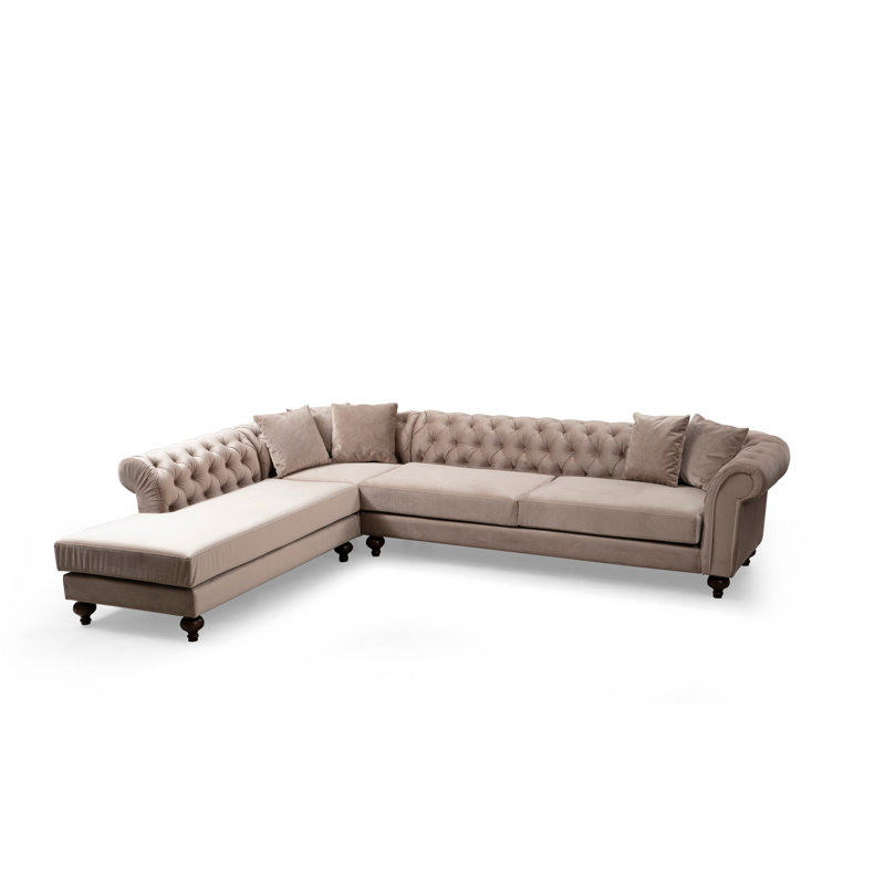 Canapé modulaire d'angle de 125,98 po, Face à la droite
