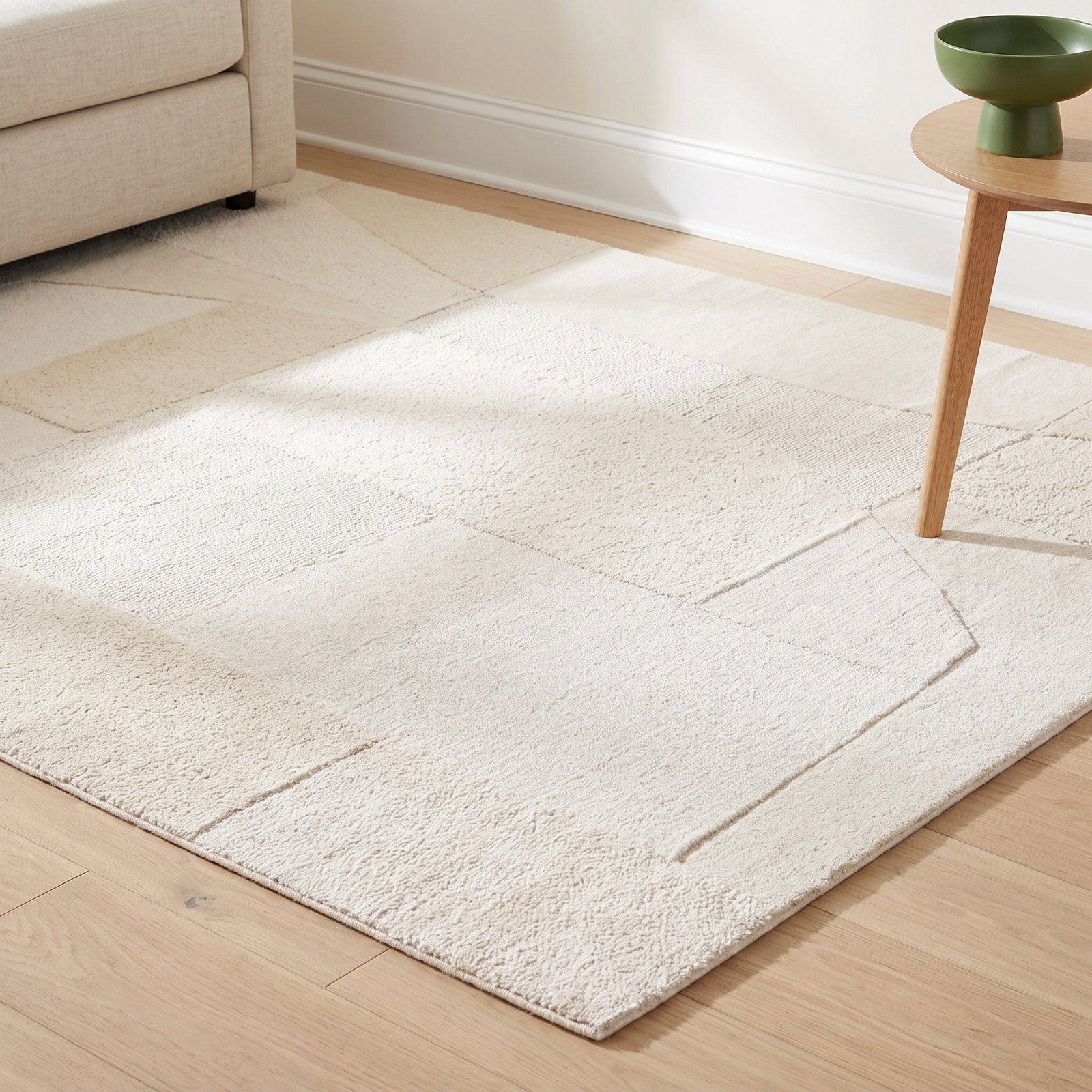 Hand-Tufted Geometric Area Rug, Rectangle 5' x 7'6"