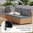 Briara 8 - Person Modular Patio Conversation Set with Cushions-1935883242