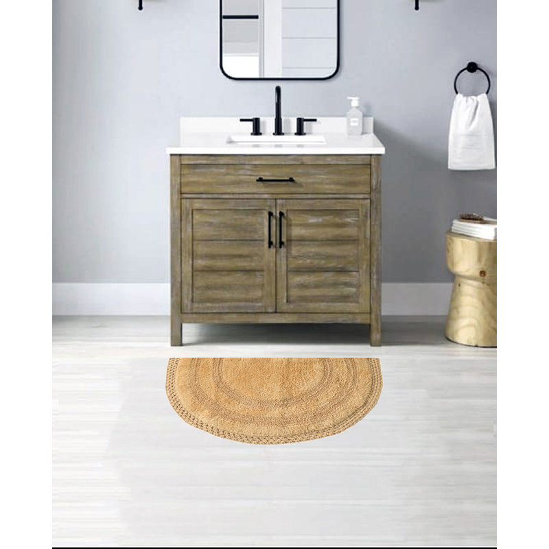 Tapis pour salle de bain Adiraica, Beige