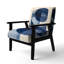 Chaise d'appoint Abstract Shapes - Fauteuil Blue Minimal Curves III-529115318