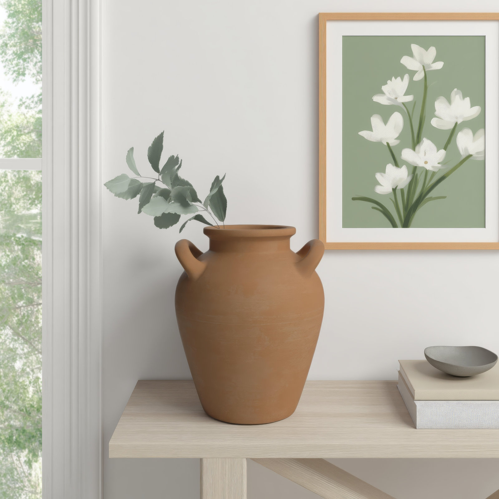 Jokia 11.02'' Terracotta Table Vase