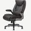 Chaise de bureau classique rembourrée en cuir reconstitué gris avec accoudoirs réglables, hauteur et pivot de 360 degrés, mobilier de bureau