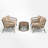 Noralf Wicker 4 - Person Patio Conversation Set with Cushions