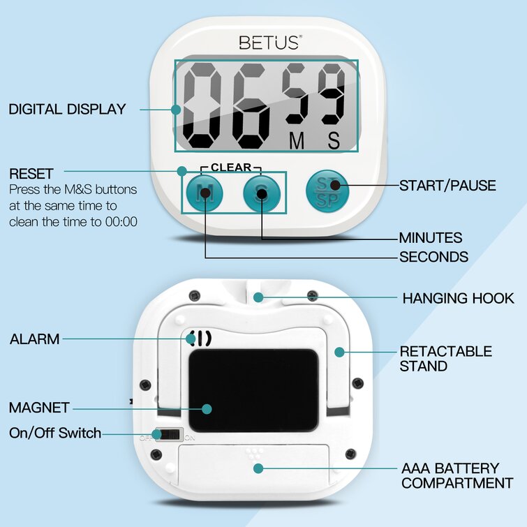 Betus Digital Kitchen Timer