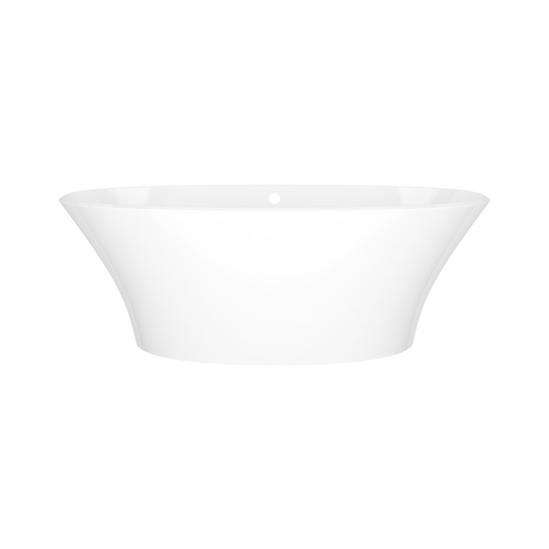 Ionian 67" x 32" Freestanding Soaking Bathtub With Void, Englishcast White