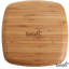 Assiette plate réutilisable en bambou