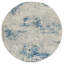 Blue Abstract 7Mm Thick Anti Shed Rug, Stain Resistant Modern Rug For Bedroom, & Living Room-1251605573