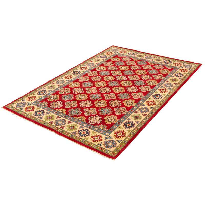 Tapis unique en laine noué à la main 6 pi 7 po x 9 pi 10 po nouvel âge Oliver-John