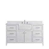 Bladenboro 60'' Single Bathroom Vanity with Engineered Stone Top