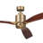 Ridley II 60" Indoor Natural Brass Ceiling Fan with Integrated LED and Wall Control Included-82941945