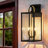 2-light Outdoor Wall Lantern with Clear Glass Shade-1232071209