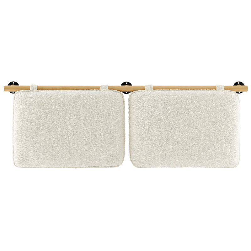 Tête de lit tapissier Anela, Natural/Cream, Très grand