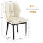 Faux Leather Dining Chairs, Upholstered Wide Backrest High Back Kitchen Chairs-944389571