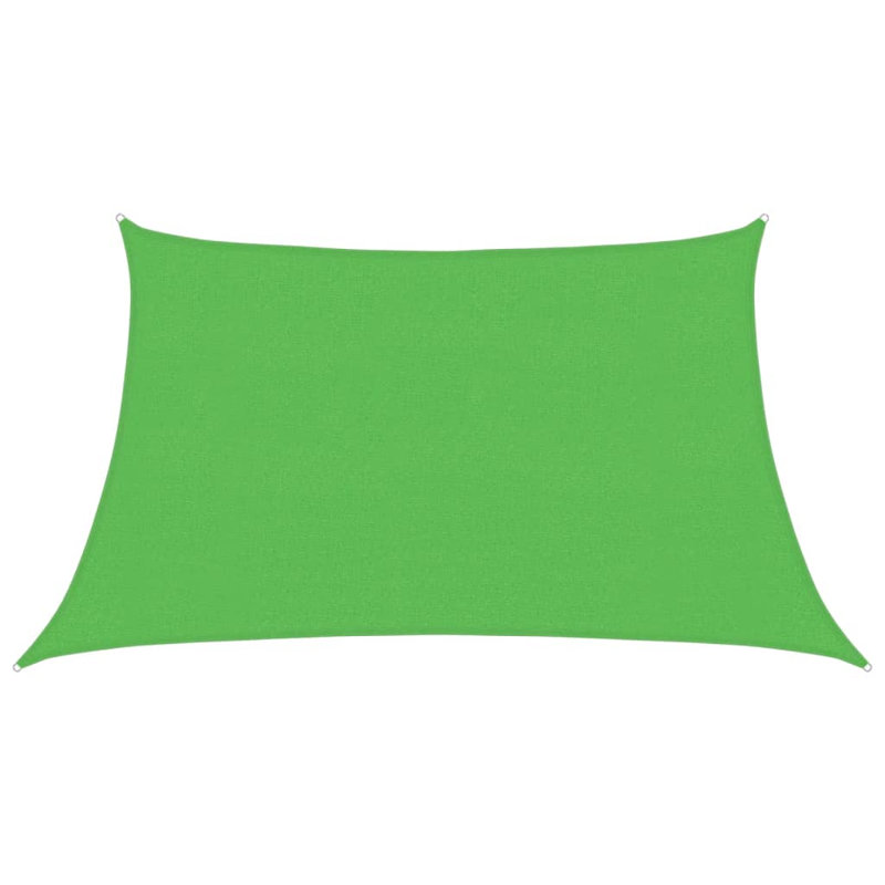 Dakota Fields Plastic Cover Retractable Freestanding Awning, 400cm W x 200cm D, Light Green
