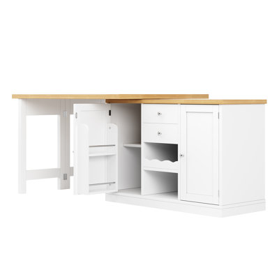197 cm W Kitchen Island with Top