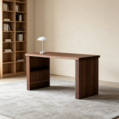 High-end Walnut Wood Multi-functional Sorage Desk