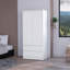 Armoire blanche à 2 tiroirs-384089178