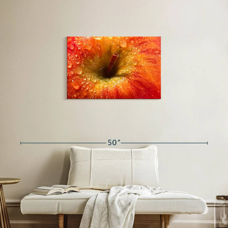 Yarlin Fresh Dewy Red Apple, 20" H x 30" W