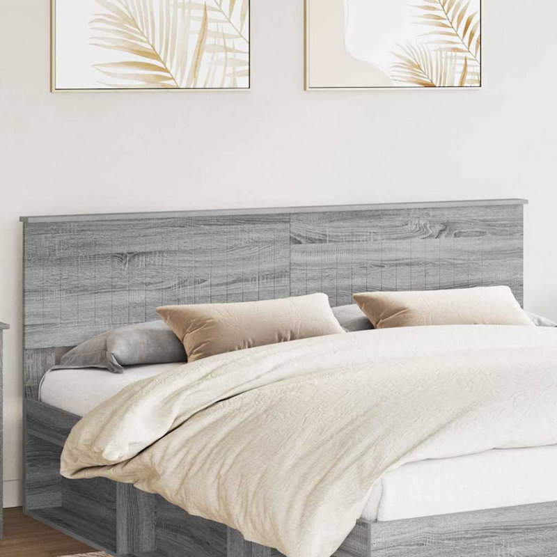 Panel Headboard, California King, Grey Sonoma