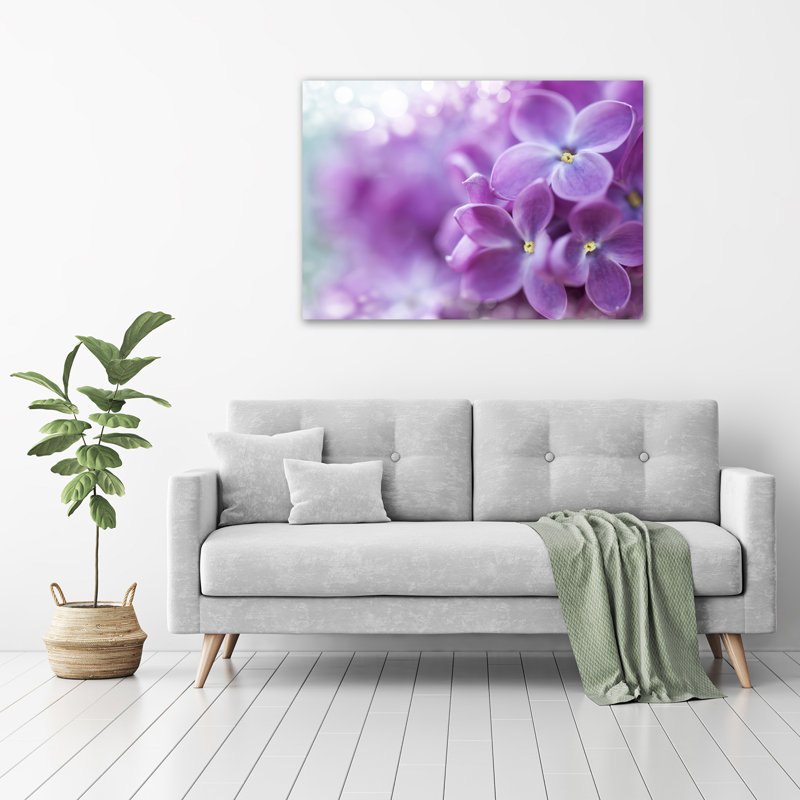 Lilac Flowers - Wrapped Canvas Print