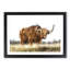 Majestic Highland Cow in Abstract - Picture Frame Painting Print-55576714-55576715