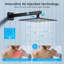Suite de pomme de douche à double fonction 10 po à barre horizontale, pommes de douche de luxe, décor de salle de bain moderne, essentiels de rénovation de salle de bain-114210709