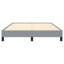 Structure de lit rectangulaire en polyester gris clair avec structure de lit plateforme tapissier-1363499355-1363499357
