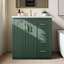 Ensemble de meuble-lavabo autoportant 30 po avec lavabo en céramique, 3 tiroirs et portes à fermeture douce-652923125