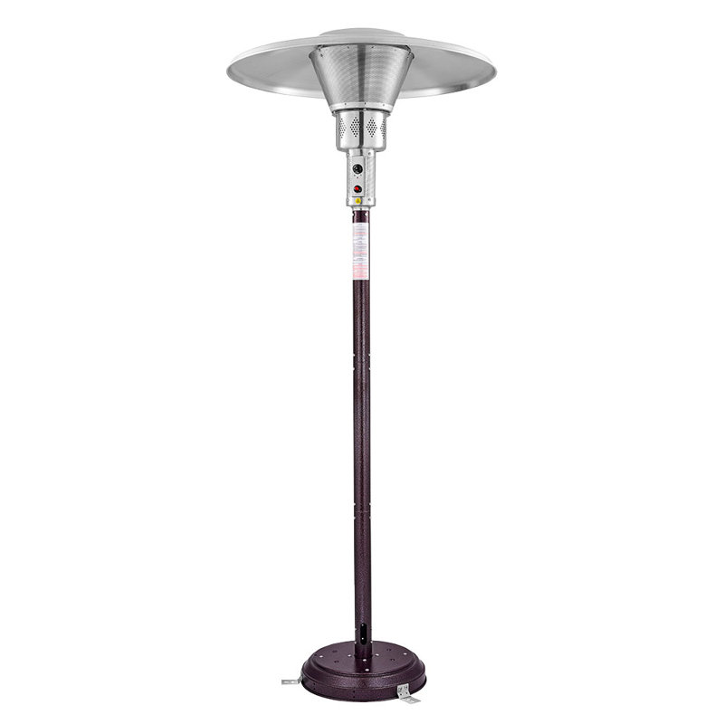 Chauffe-terrasse commercial au gaz naturel en bronze martelé