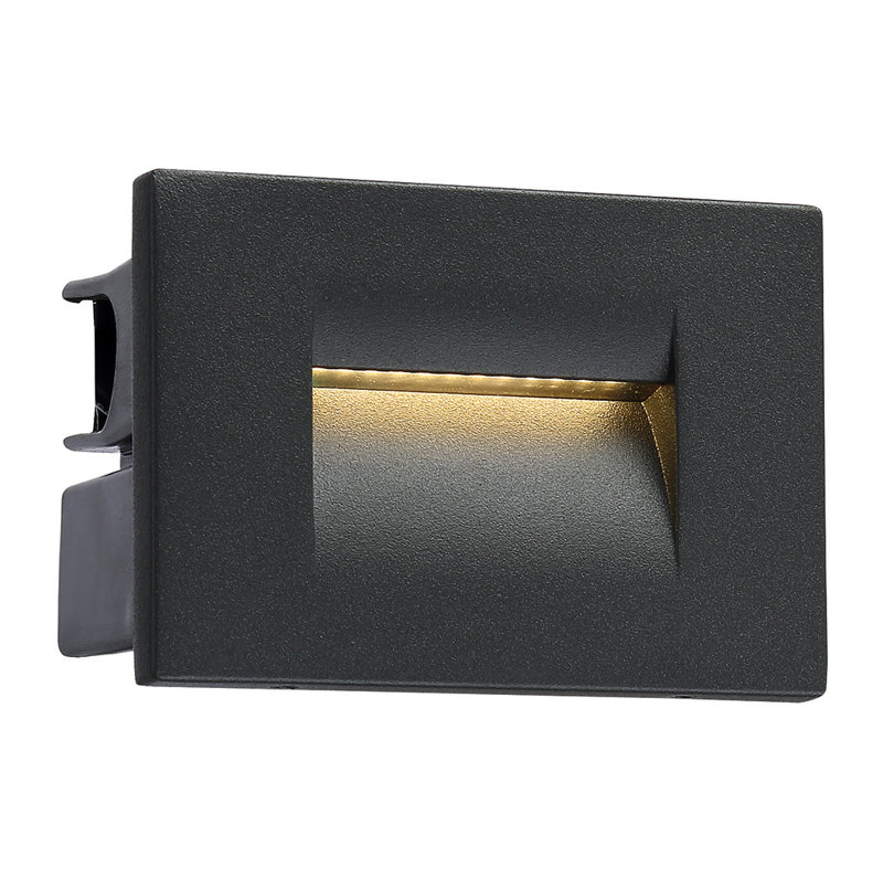 Integrated LED Metal Deck Light, Graphite Gray