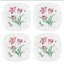 Butterfly Meadow Square 4Pc Accent Plates