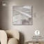 Abstrait minimaliste sur toile champagne et platine par Art Remedy-107780267-107780291
