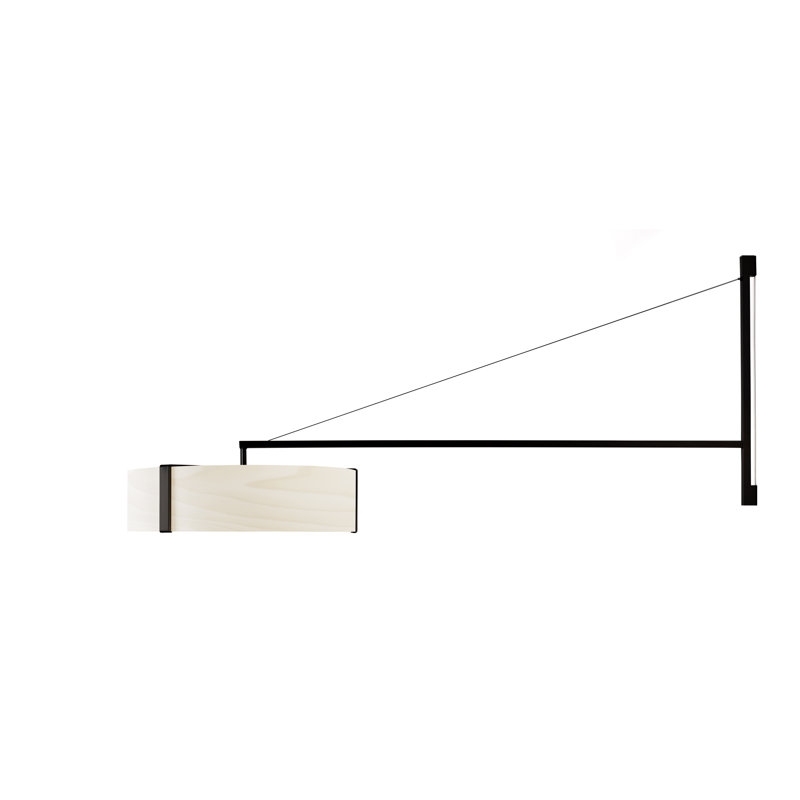 Thesis 1 - Light LED Swing Arm, Matte Black, 3000K, Ivory White