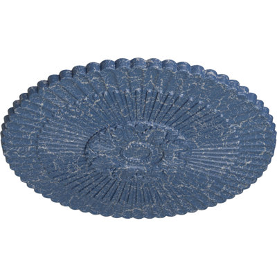 Endurathane Nexus Ceiling Medallion, 41"OD x 1 5/8"P Fits Canopies up to 7 1/4"), Hand-Painted Americana Crackle Finish