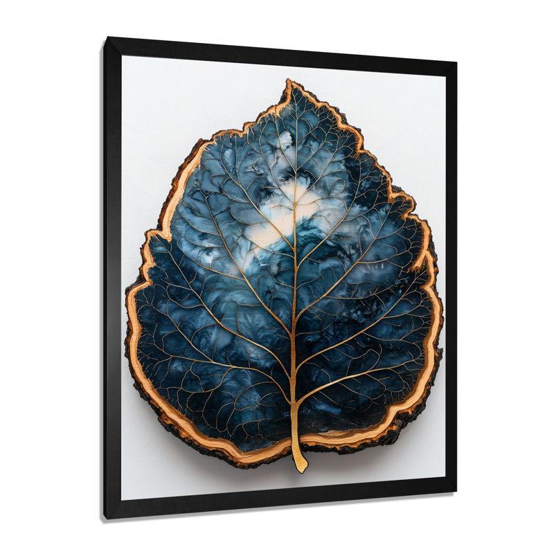 Balictar - Art mural sur toile florale, H 32 po x l 16 po, Picture Framed, Noir