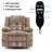 41.3" Wide Swivel Rocker Recliner Chair With Massage & Dual Cup Holder & Side Pocket-1023310350