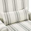 Fauteuil d'appoint Rickon style campagne française, avec accoudoirs arrondis et coussin lombaire, idéal pour le salon, la chambre ou le bureau à domicile.-129513835