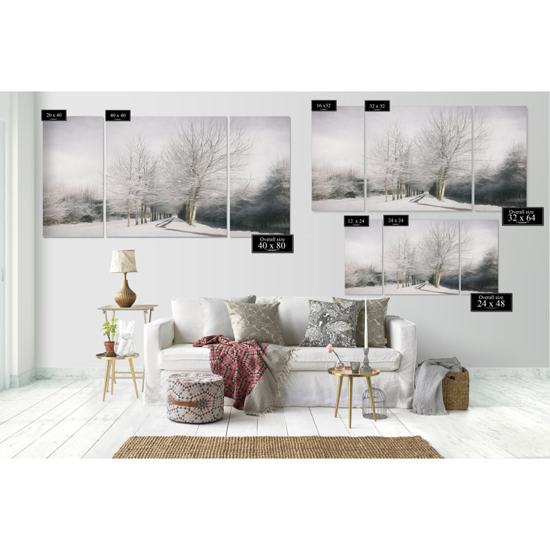 «Winter Is Here», reproduction d'art sur toile, H 40 po x l 60 po x P 1,5 po