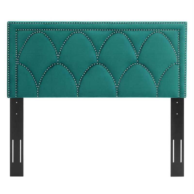 Modway Greta Performance Velvet Headboard, Teal, King