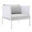 Fauteuil de patio extérieur en aluminium Harmony Sunbrella par Modway-606082916