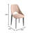 Newsom Modern Curved Open-Back Upholstered Dining Chair with Sturdy Iron Metal Legs, Heavy-Duty 440 lb. Weight Capacity - Perfect for Dining Room, Kitchen, or Vanity-30999661-30984032