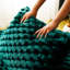 Chaise longue double en velours Turtle