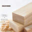 Beige-blanc + lin brun + lampes sur pied de forme libre en bois massif