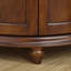 Armoire de coin en bois massif brun